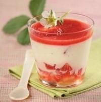 Panna cotta à la fraise